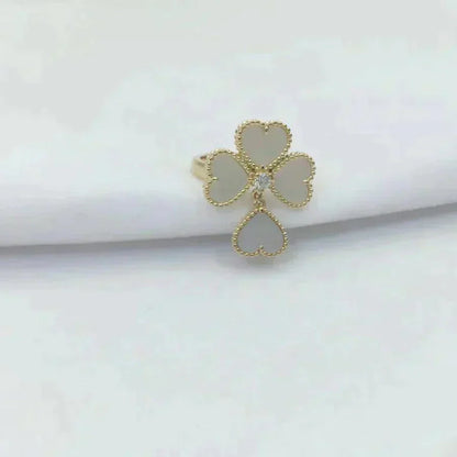 [Renovia Jewelry]SWEET CLOVER WHITE MOP RING