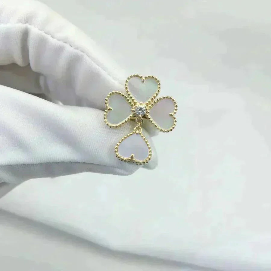 [Renovia Jewelry]SWEET CLOVER WHITE MOP RING