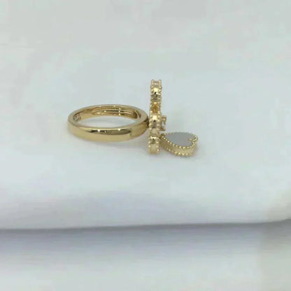[Renovia Jewelry]SWEET CLOVER WHITE MOP RING