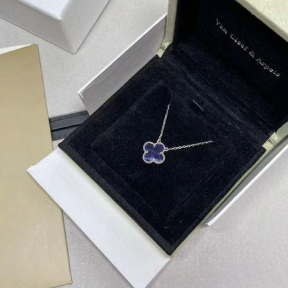 [Renovia Jewelry]CLOVER 15MM PIETERSITE NECKLACE SILVER
