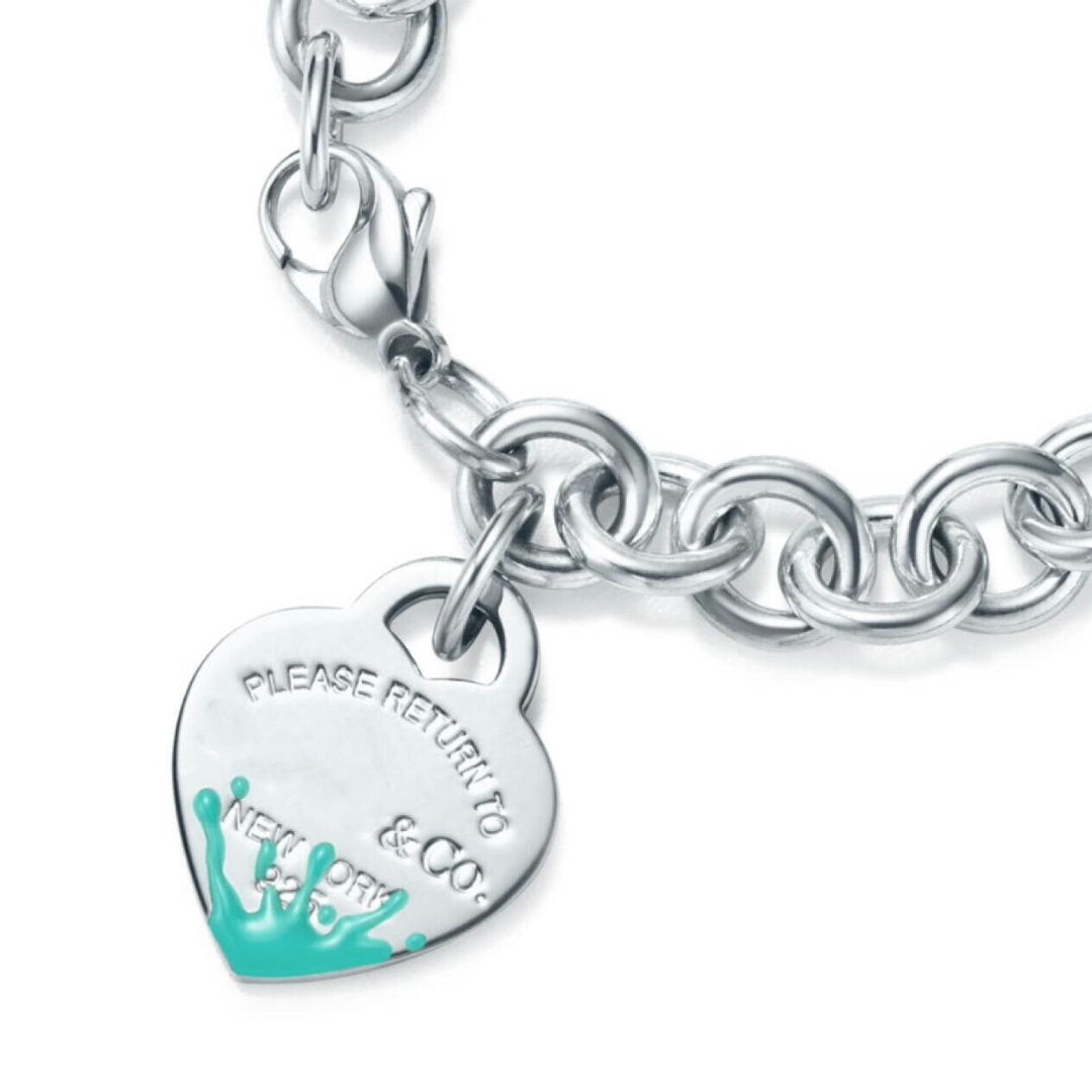 [Renovia Jewelry]LOVE HEART RETURN TO TIF SILVER BRACELET