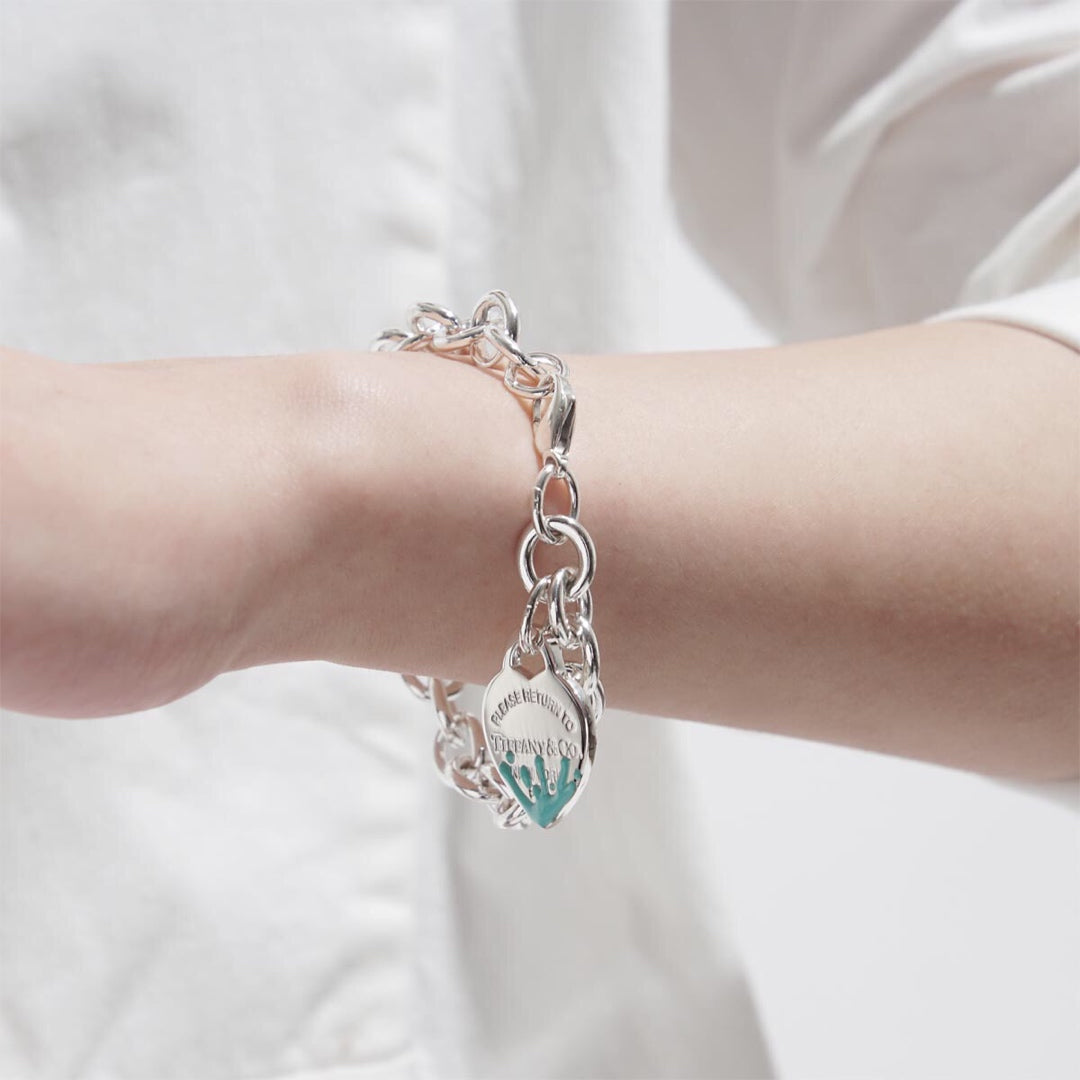 [Renovia Jewelry]LOVE HEART RETURN TO TIF SILVER BRACELET