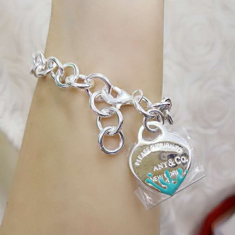 [Renovia Jewelry]LOVE HEART RETURN TO TIF SILVER BRACELET