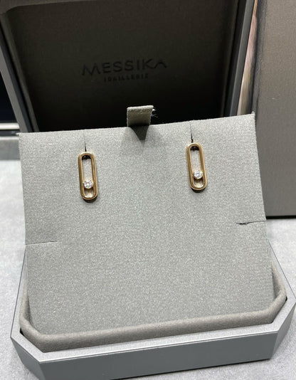[Renovia Jewelry]MOVE UNO SMALL 1 DIAMOND EARRINGS