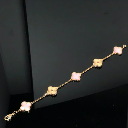 [Renovia Jewelry] CLOVER 5 MOTIFS  PINK MOP BRACELET COLLECTION