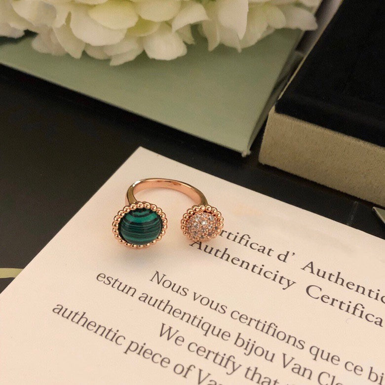 [Renovia Jewelry]PERLEE COULEURS DIAMOND ROSE GOLD BETWEEN THE FINGER RING