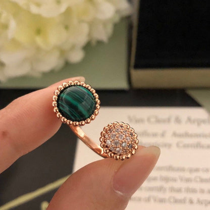 [Renovia Jewelry]PERLEE COULEURS DIAMOND ROSE GOLD BETWEEN THE FINGER RING