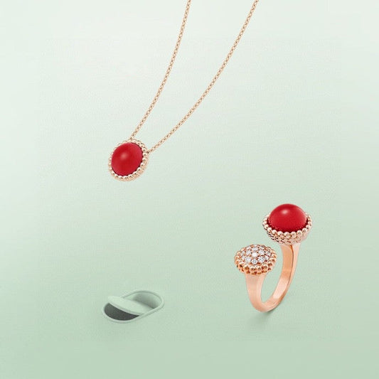 [Renovia Jewelry]PERLEE COULEURS DIAMOND ROSE GOLD BETWEEN THE FINGER RING