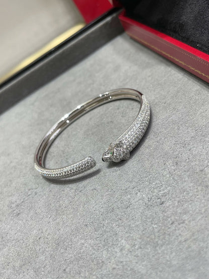 [Renovia Jewelry]PANTHERE FULL DIAMOND OPEN BRACELET