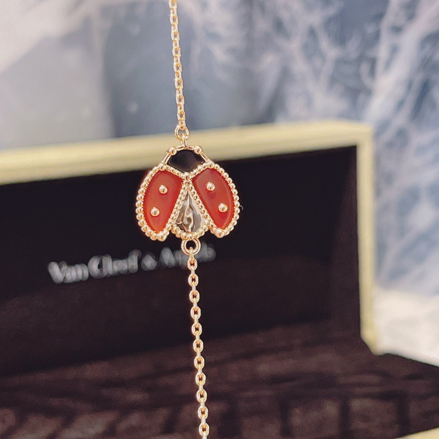 [Renovia Jewelry]LUCKY SPRING 1 MOTIF PINK GOLD BRACELET