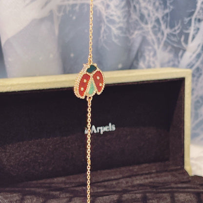 [Renovia Jewelry]LUCKY SPRING 1 MOTIF PINK GOLD BRACELET