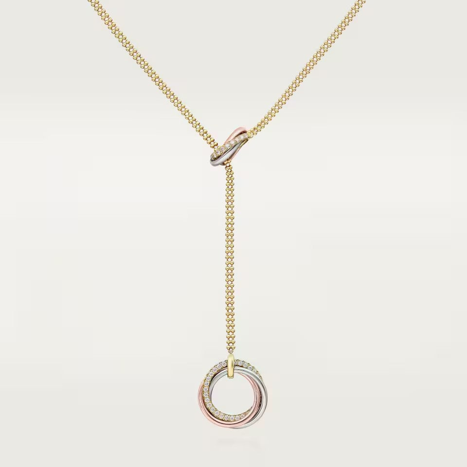 [Renovia Jewelry]TRINITY DIAMONDS NECKLACE