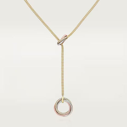 [Renovia Jewelry]TRINITY DIAMONDS NECKLACE
