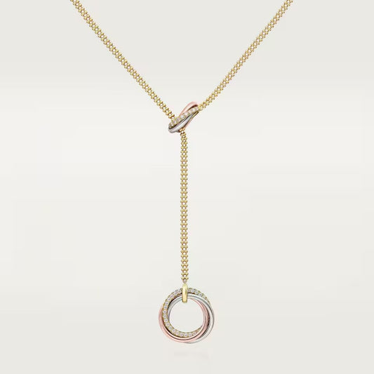 [Renovia Jewelry]TRINITY DIAMONDS NECKLACE