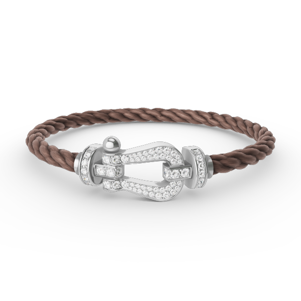[Renovia Jewelry]FORCE LARGE HORSESHOE FULL DIAMOND BRACELET SILVER