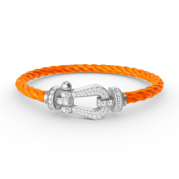 [Renovia Jewelry]FORCE LARGE HORSESHOE FULL DIAMOND BRACELET SILVER