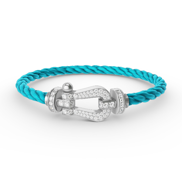 [Renovia Jewelry]FORCE LARGE HORSESHOE FULL DIAMOND BRACELET SILVER