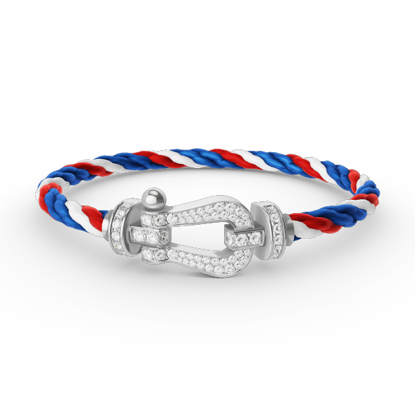 [Renovia Jewelry]FORCE LARGE HORSESHOE FULL DIAMOND BRACELET SILVER