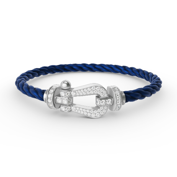 [Renovia Jewelry]FORCE LARGE HORSESHOE FULL DIAMOND BRACELET SILVER