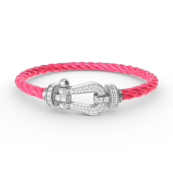 [Renovia Jewelry]FORCE LARGE HORSESHOE FULL DIAMOND BRACELET SILVER