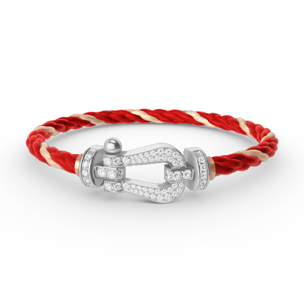 [Renovia Jewelry]FORCE LARGE HORSESHOE FULL DIAMOND BRACELET SILVER