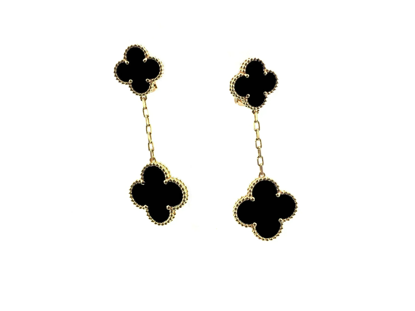 [Renovia Jewelry]CLOVER 2 MOTIFS  EARRINGS (MULTIPLE CHOICESC