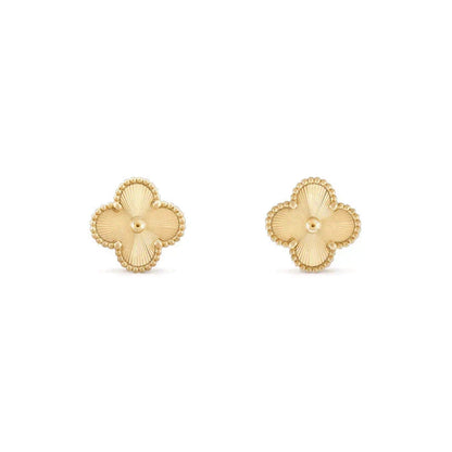 [Renovia Jewelry]CLOVER MEDIUM 1 MOTIFS LASER EARRINGS