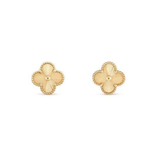 [Renovia Jewelry]CLOVER MEDIUM 1 MOTIFS LASER EARRINGS