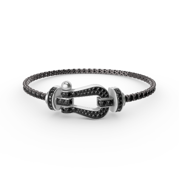 [Renovia Jewelry]FORCE  LARGE HORSESHOE FULL DIAMOND TENNIS BRACELET